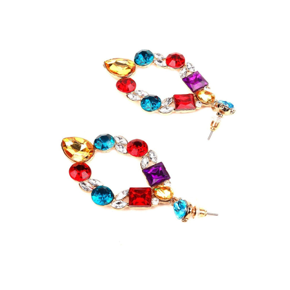 Odette Women Multicolour Metal Earrings