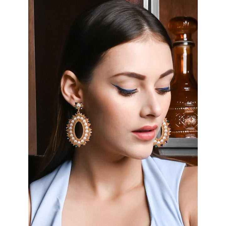 Odette Women Multicolour Metal Earrings