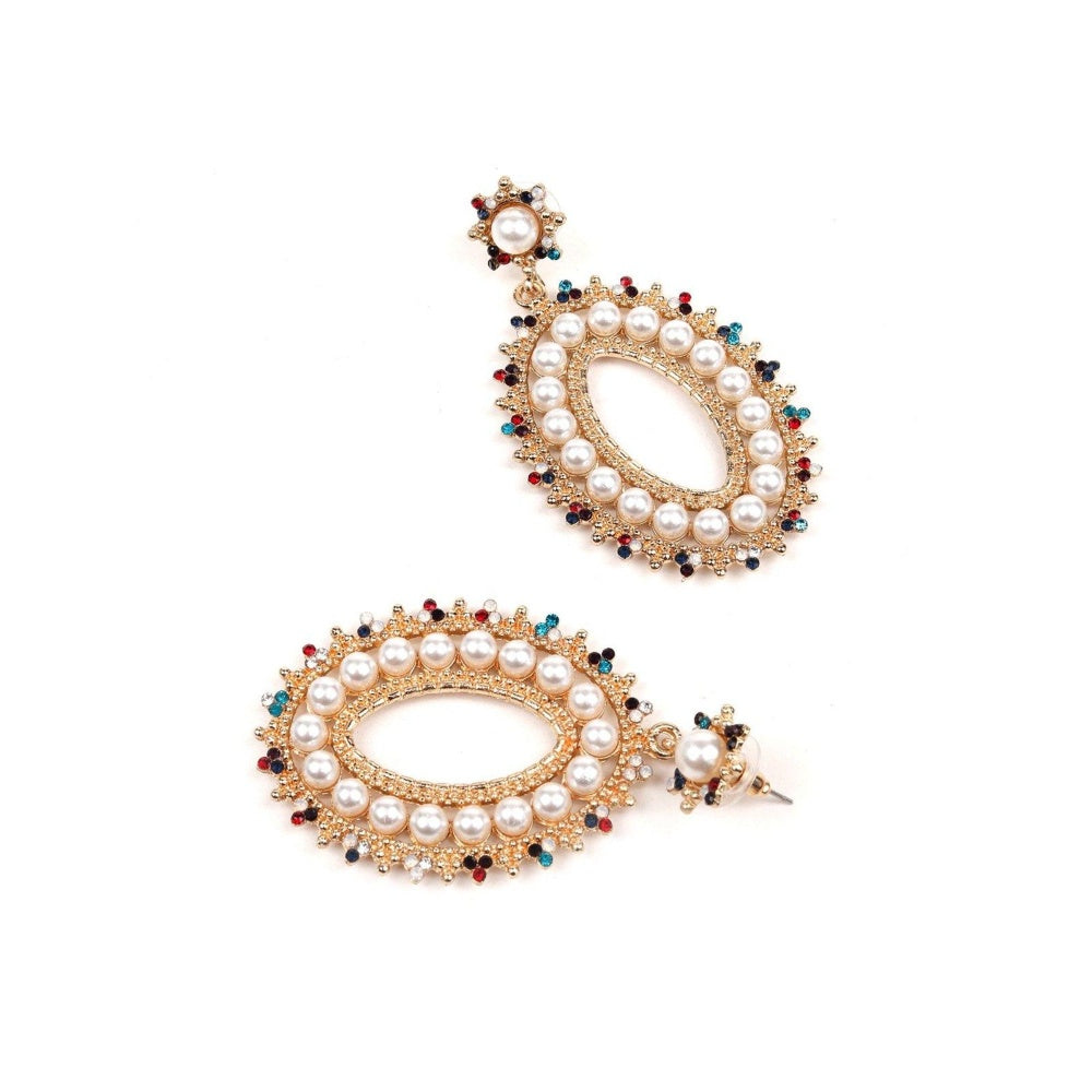 Odette Women Multicolour Metal Earrings