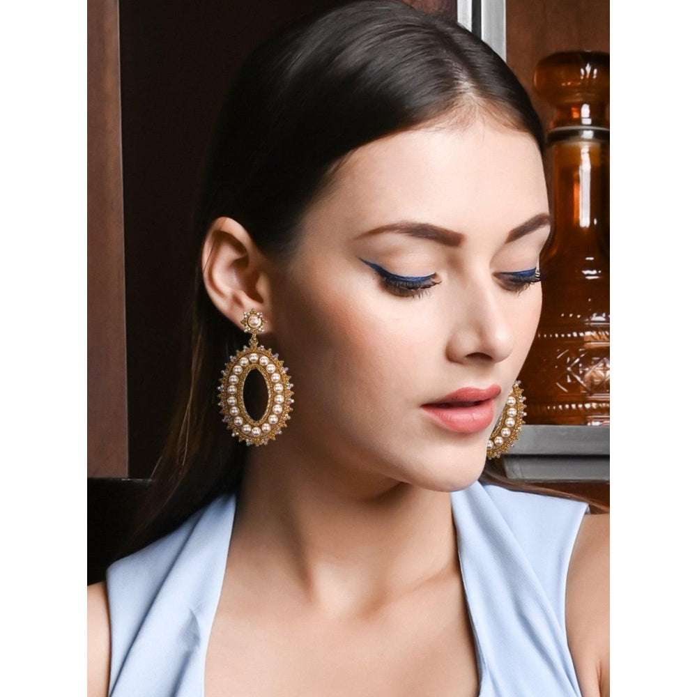 Odette Women Gold Metal Earrings