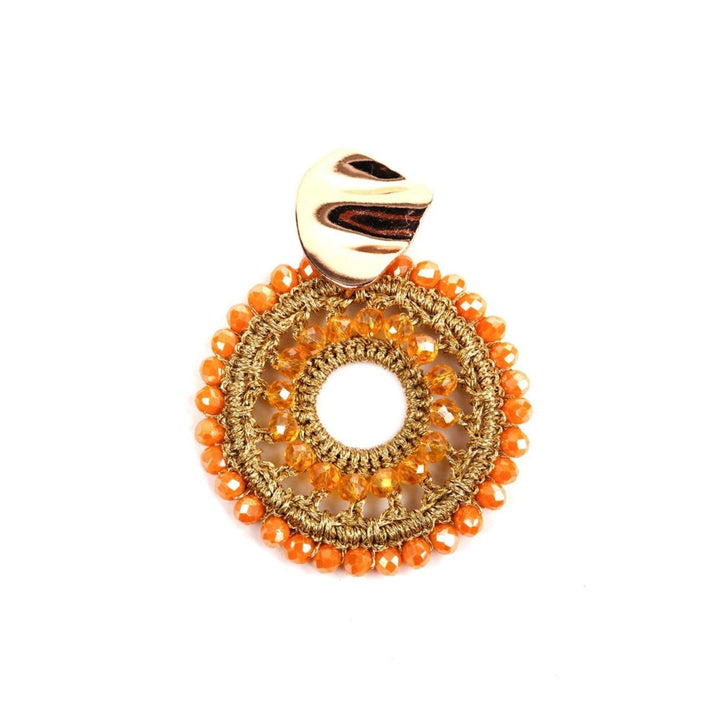 Odette Women Orange Metal Earrings