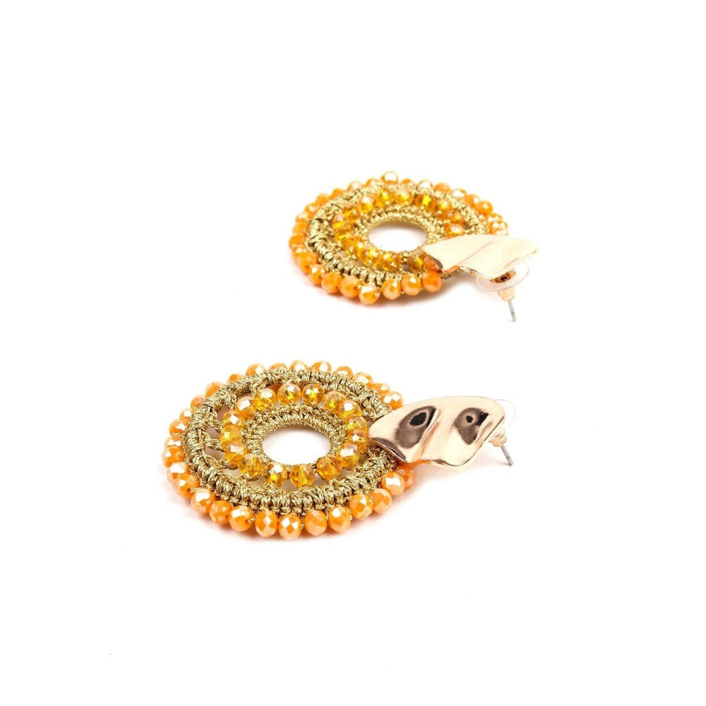 Odette Women Orange Metal Earrings