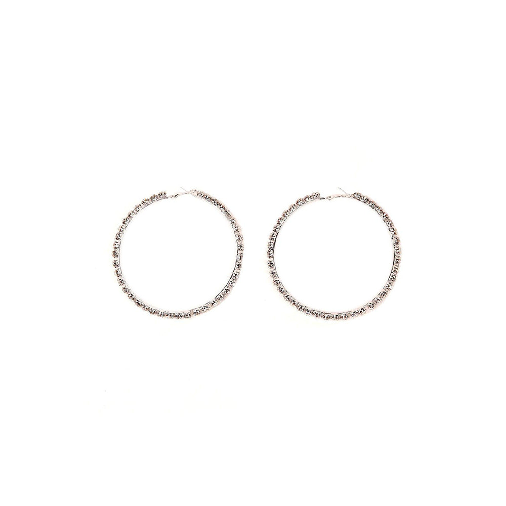 Odette Women Gold Metal Hoops