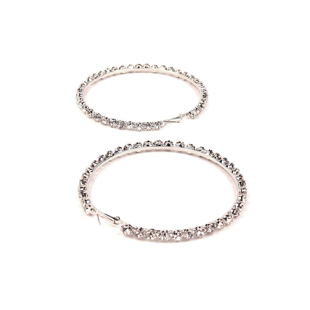 Odette Women Gold Metal Hoops