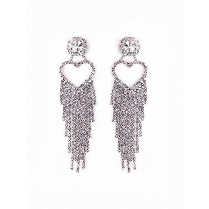 Odette Women Silver Metal Earrings