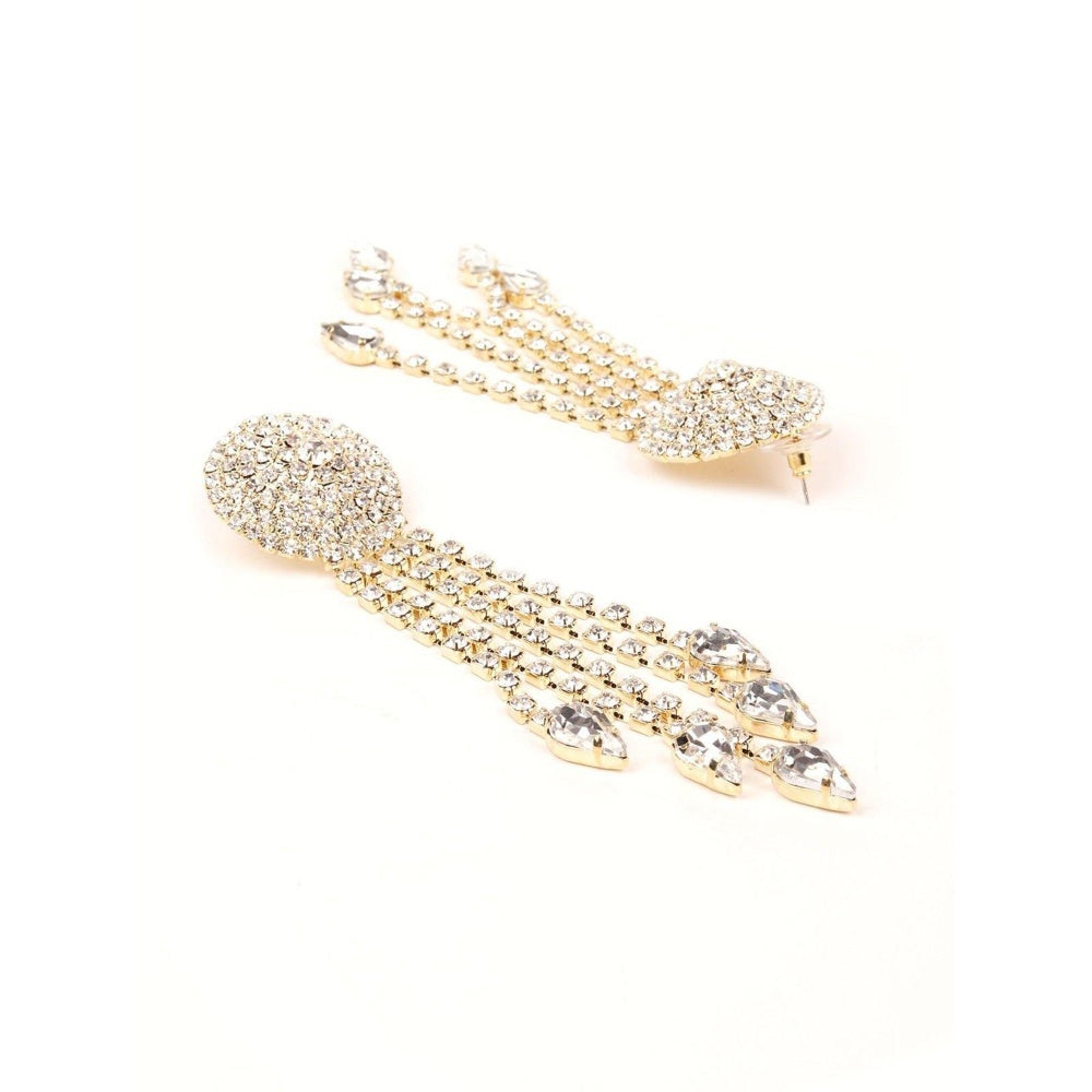 Odette Women Gold Metal Earrings