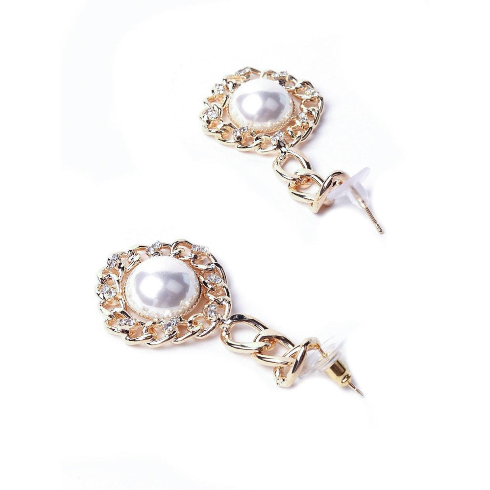 Odette Women Gold Metal Earrings