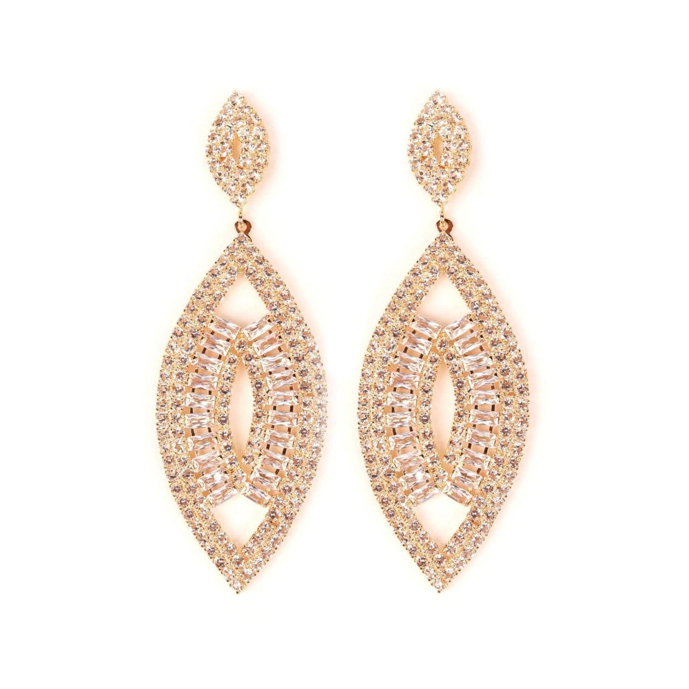 Odette Women Gold Metal Earrings