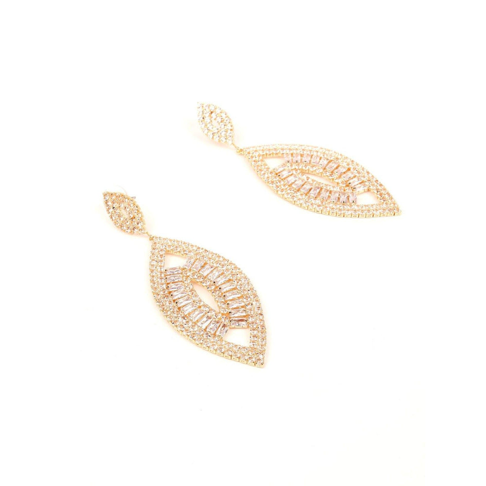 Odette Women Gold Metal Earrings