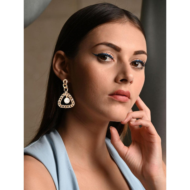 Odette Women Gold Metal Earrings