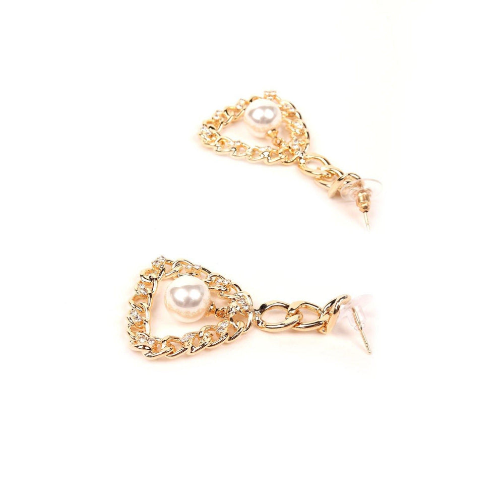 Odette Women Gold Metal Earrings