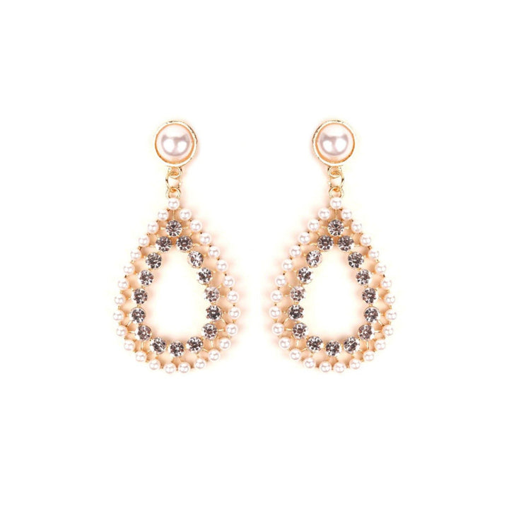 Odette Women White Metal Earrings