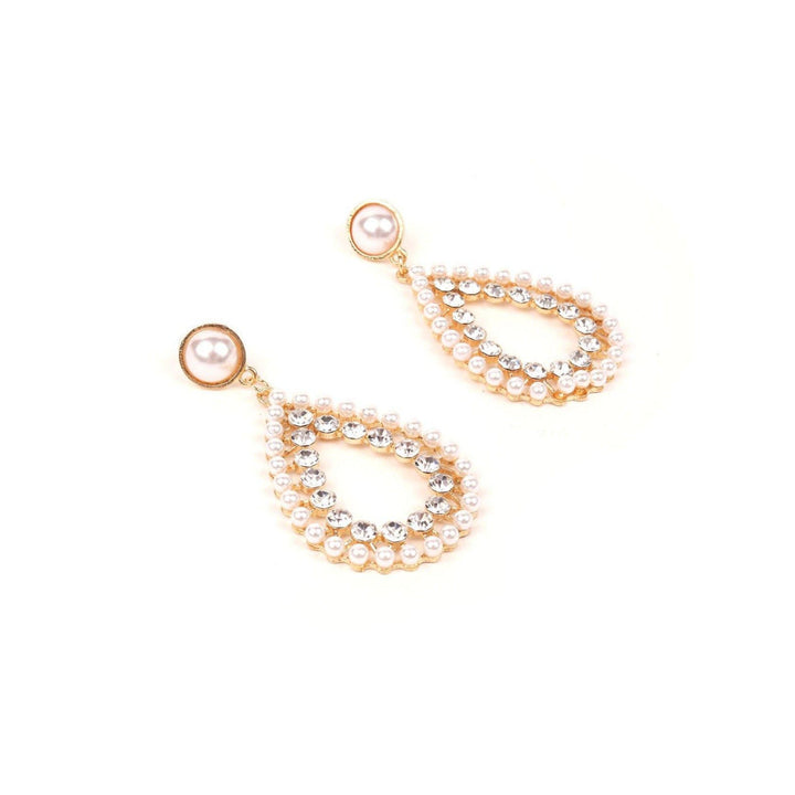 Odette Women White Metal Earrings