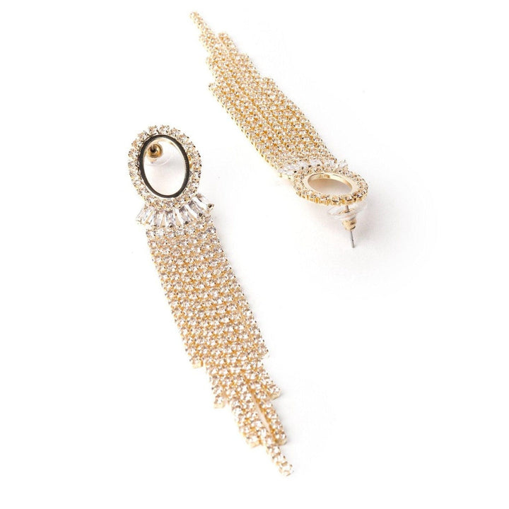 Odette Women Golden Metal Earrings