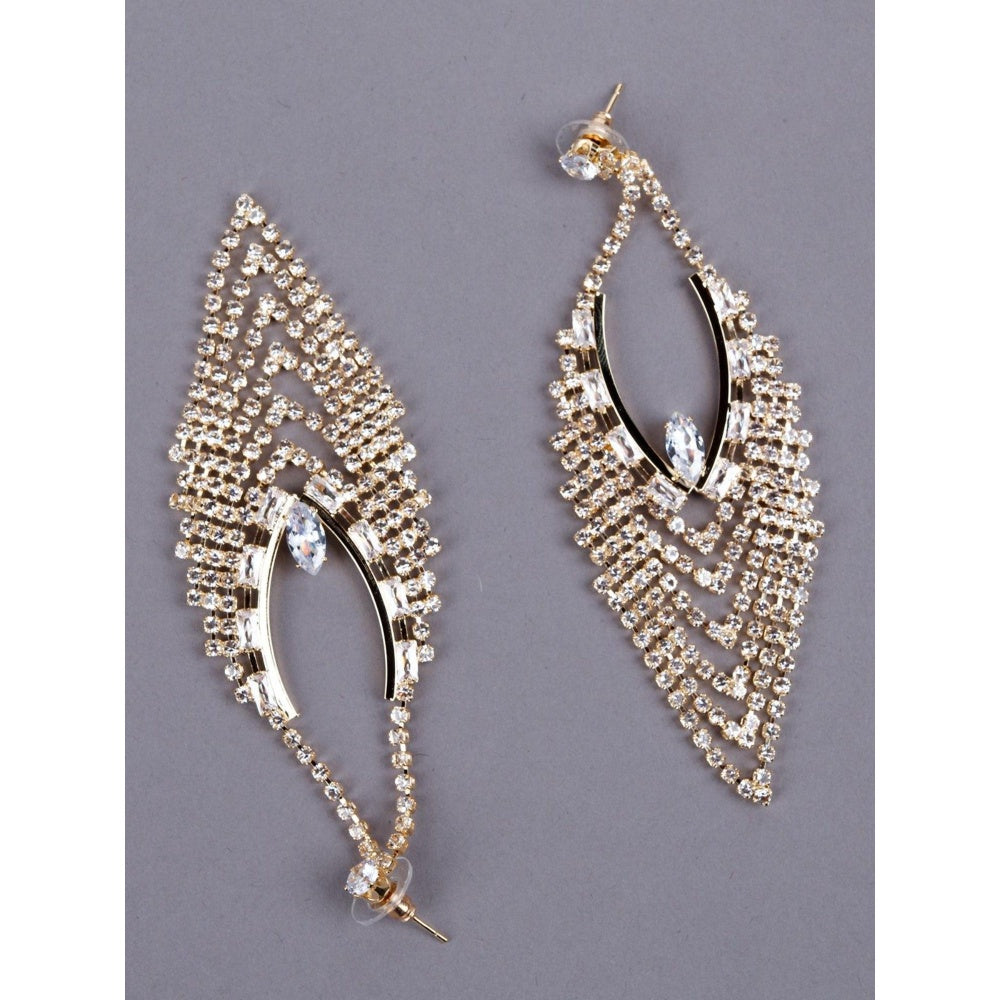 Odette Women Gold Metal Earrings