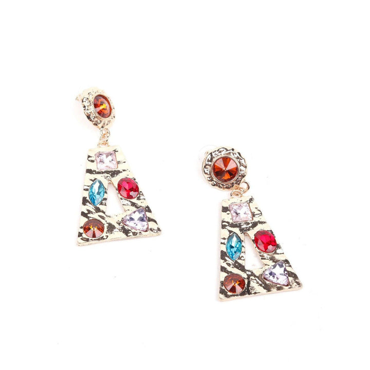 Odette Women Multicolour Metal Drop Earrings