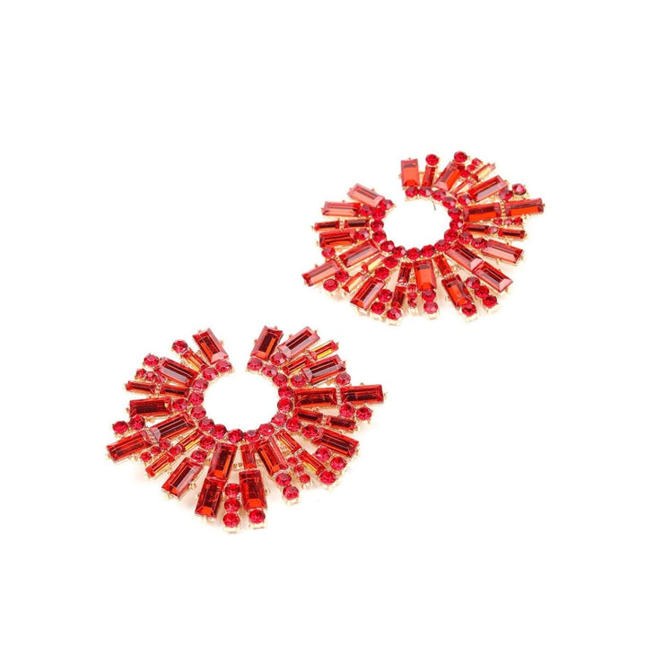 Odette Women Red Metal Earrings