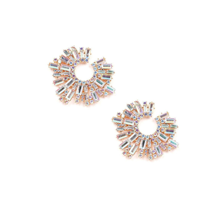 Odette Women Clear Metal Earrings