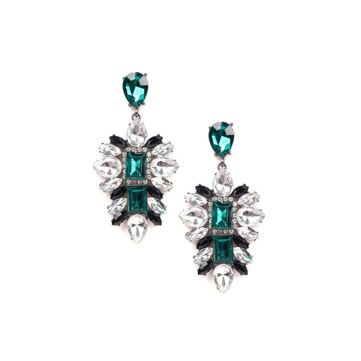 Odette Women Green Metal Earrings