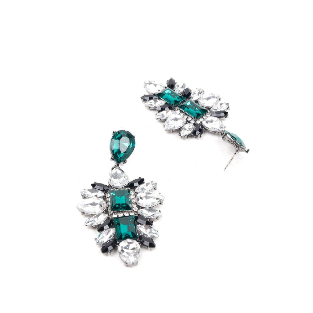 Odette Women Green Metal Earrings