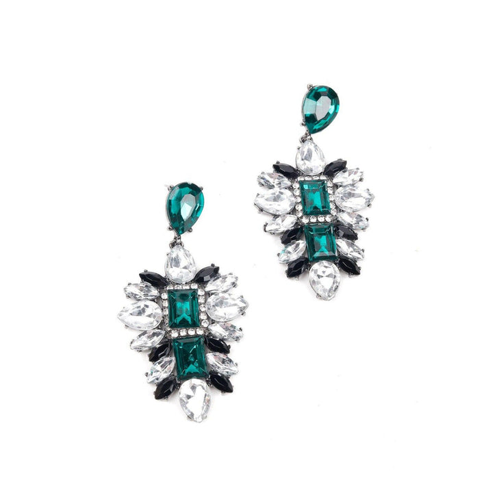 Odette Women Green Metal Earrings