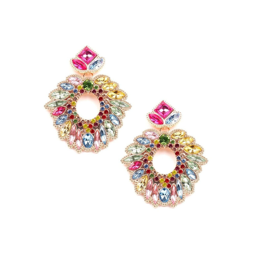 Odette Women Multicolour Metal Earrings