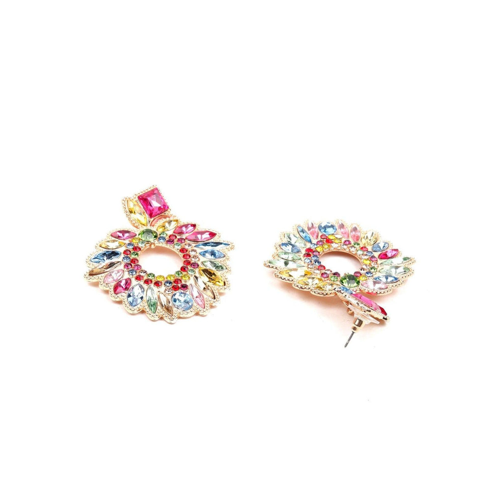 Odette Women Multicolour Metal Earrings