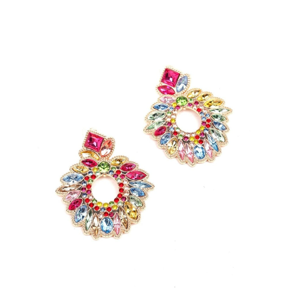 Odette Women Multicolour Metal Earrings