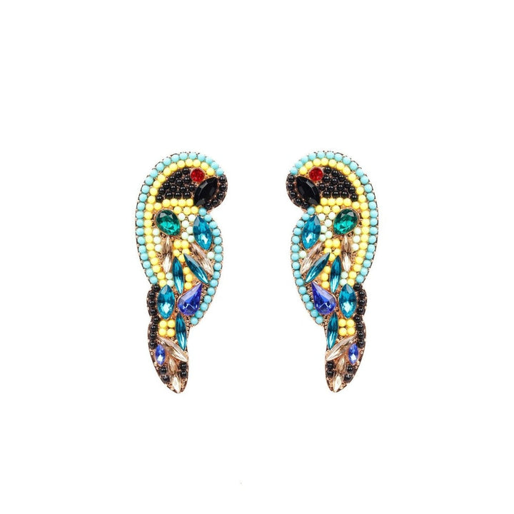 Odette Women Multicoloured Metal Beaded Earrings