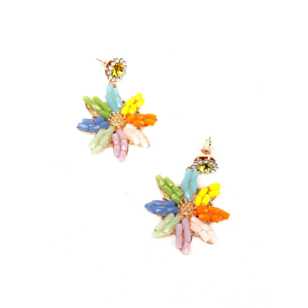 Odette Women Multicoloured Metal Earrings