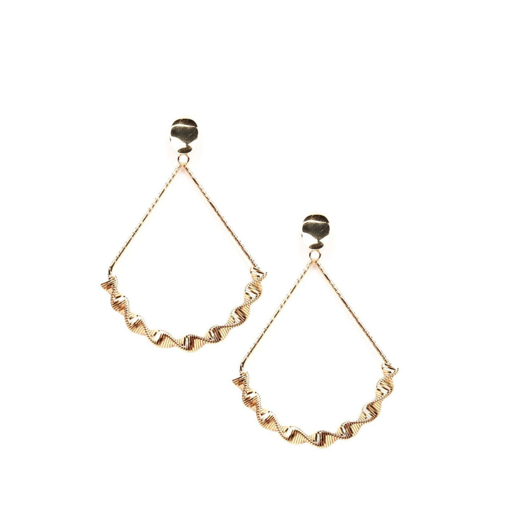 Odette Women Gold Metal Earrings