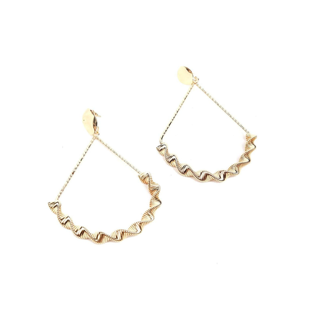 Odette Women Gold Metal Earrings