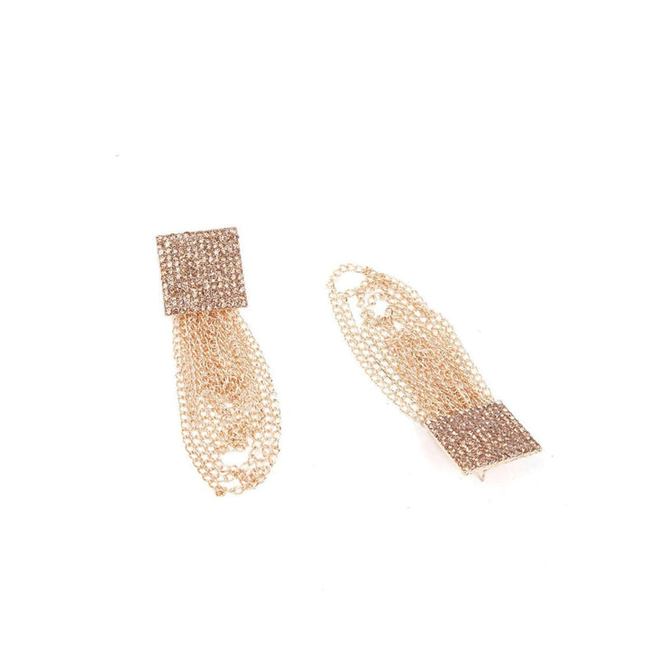 Odette Women Gold Metal Drop Earrings