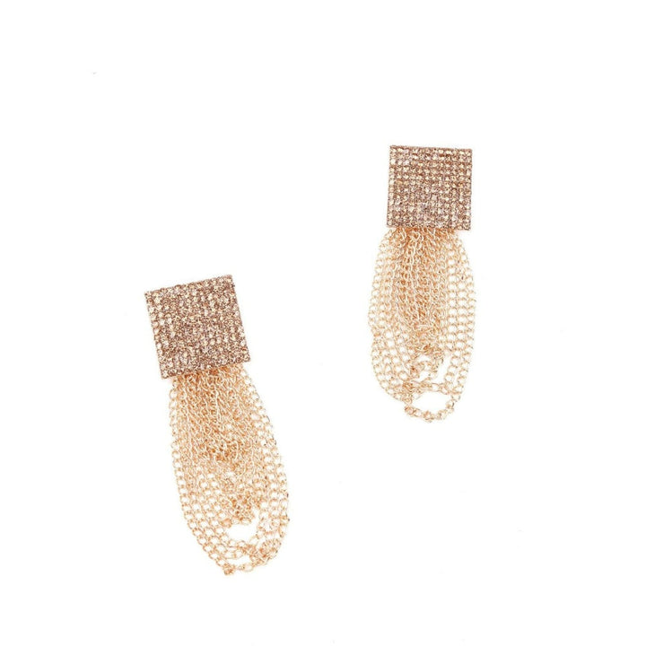 Odette Women Gold Metal Drop Earrings