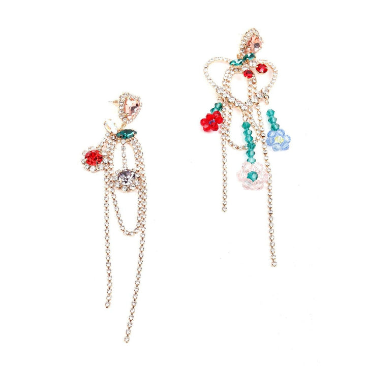 Odette Women Artistic Fully Studded Earrings