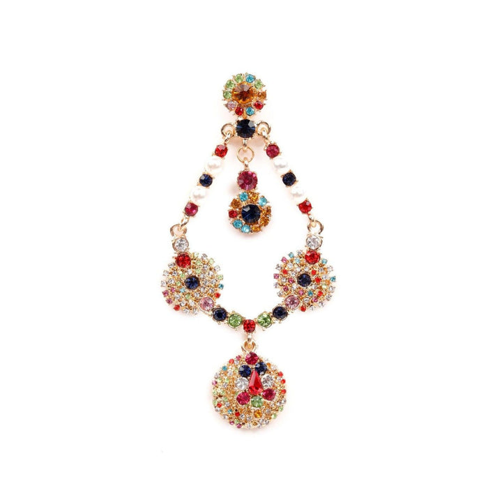 Odette Women Multicoloured Metal Drop Earrings