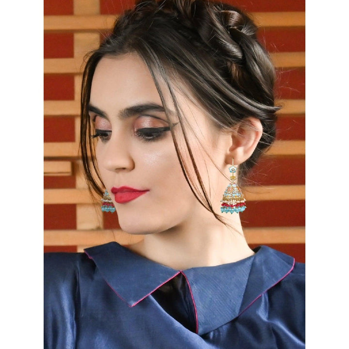 Odette Women Multi-Color Jhumkas