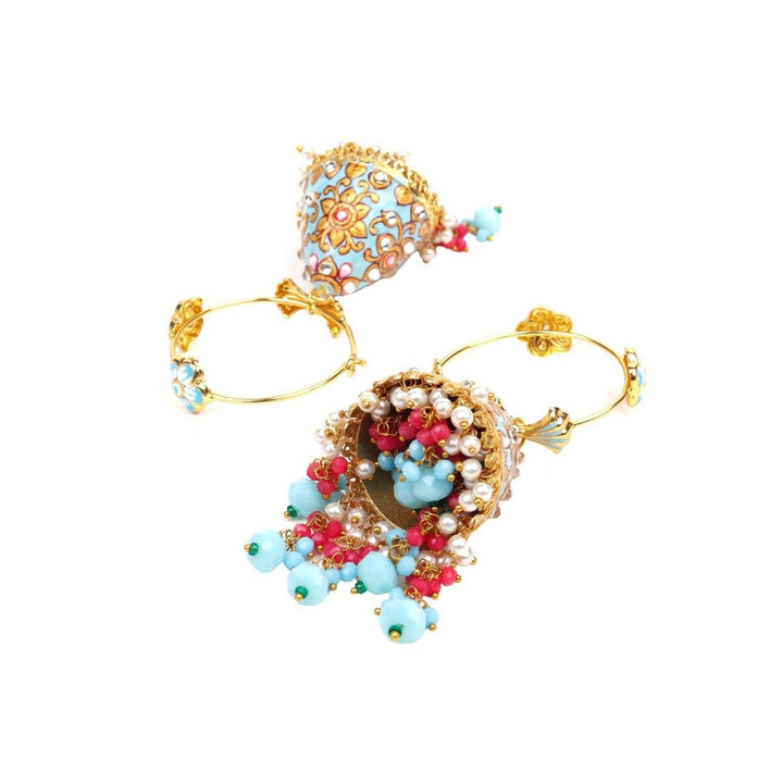 Odette Women Multi-Color Jhumkas