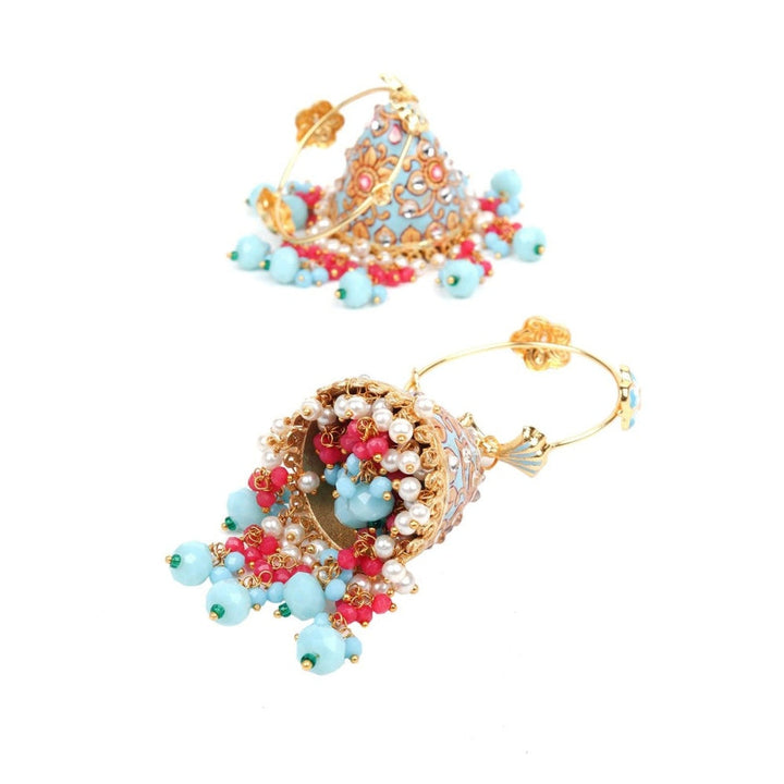 Odette Women Multi-Color Jhumkas