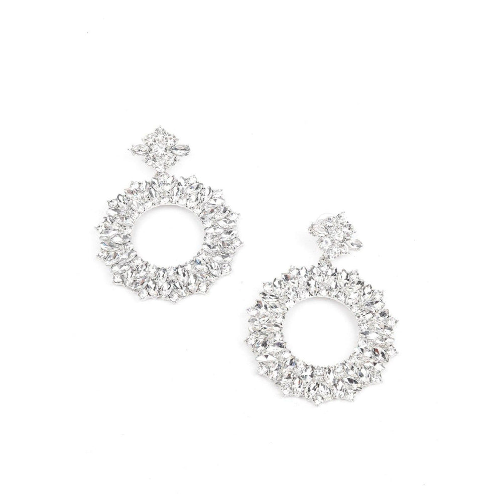 Odette Women Silver Metal Earrings