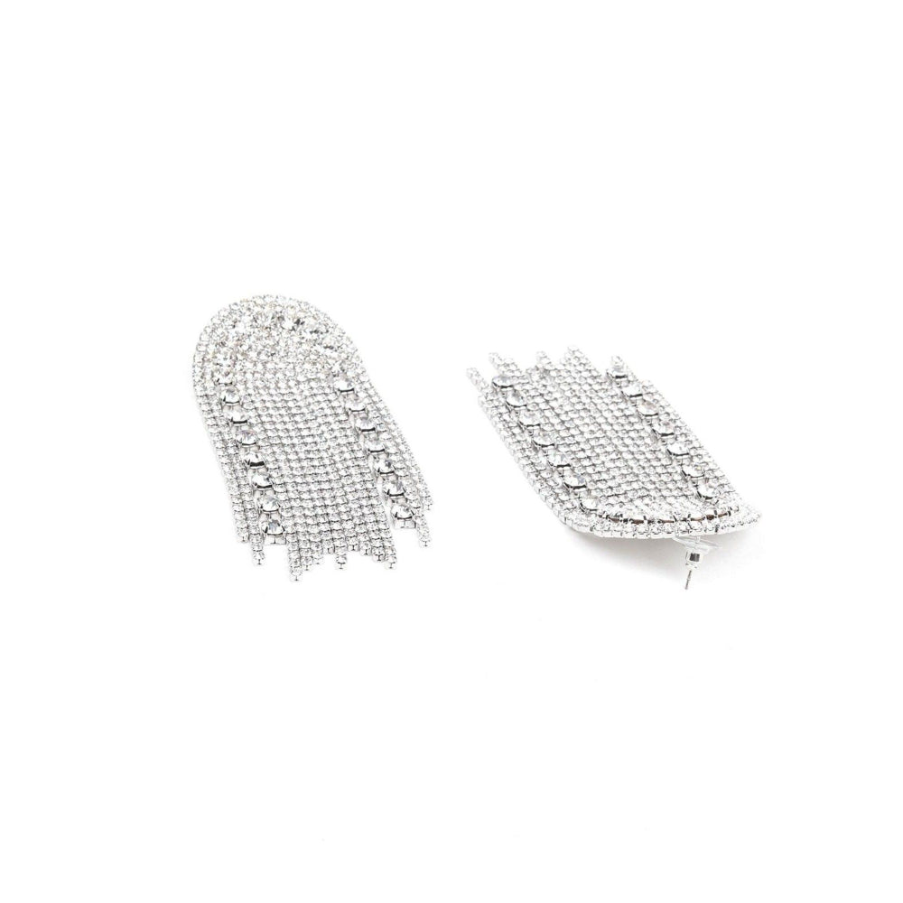 Odette Women Silver Metal Earrings