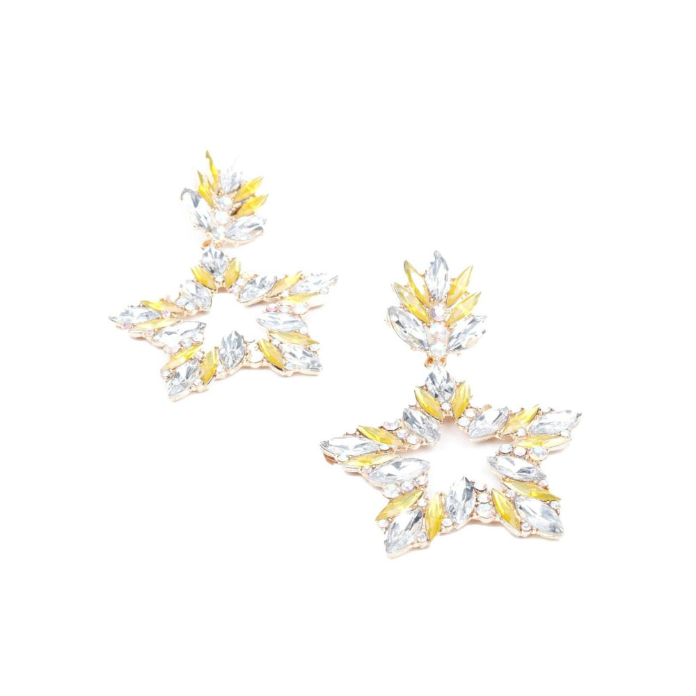 Odette Women Yellow Metal Earrings