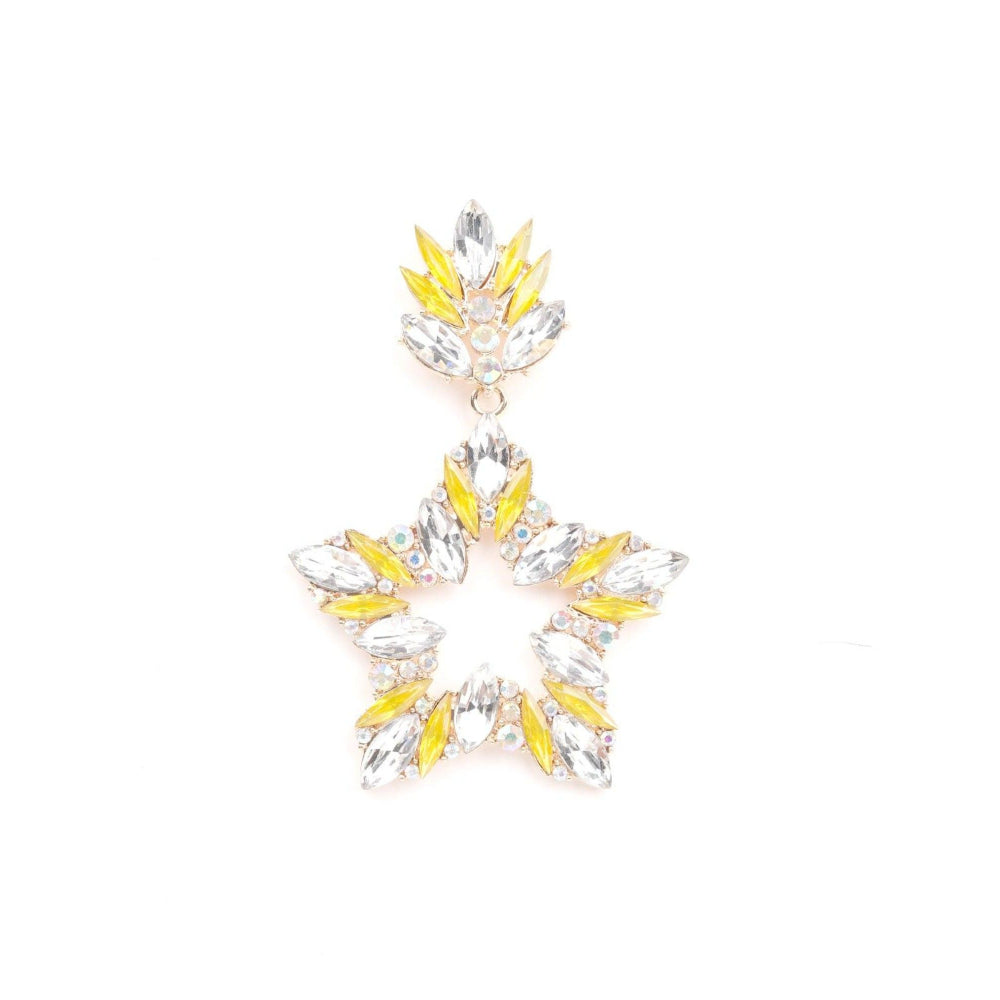 Odette Women Yellow Metal Earrings