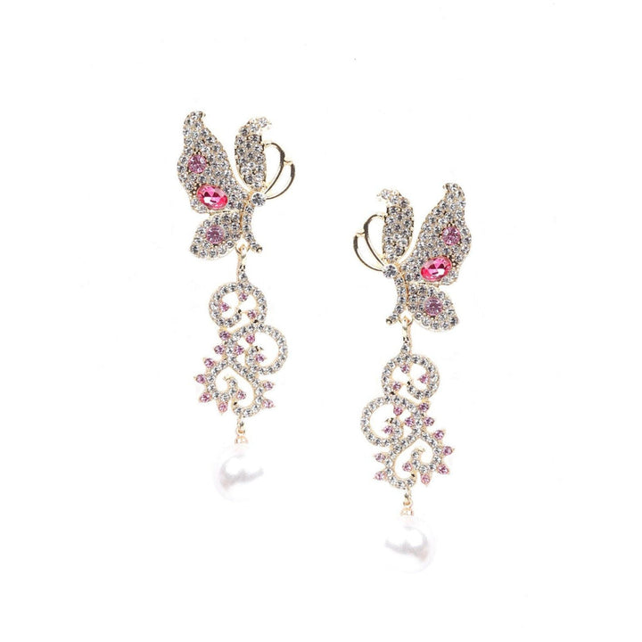 Odette Women Silver Metal Drop Earrings