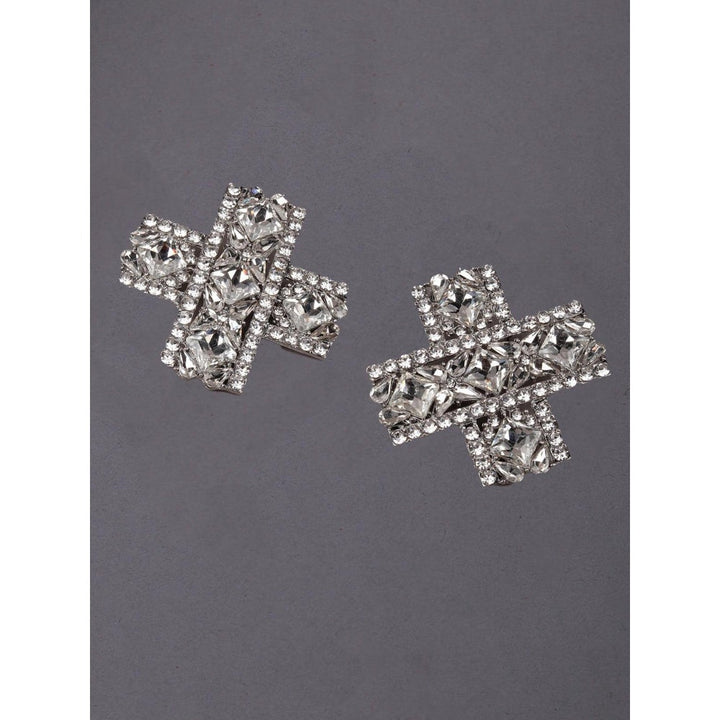 Odette Women Silver Metal Earrings