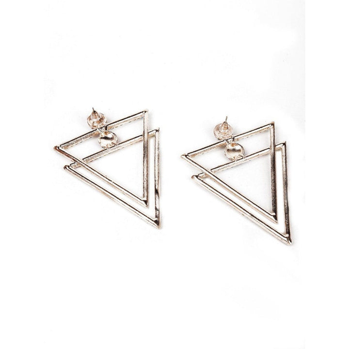 Odette Women Multicolour Metal Triangle Earrings