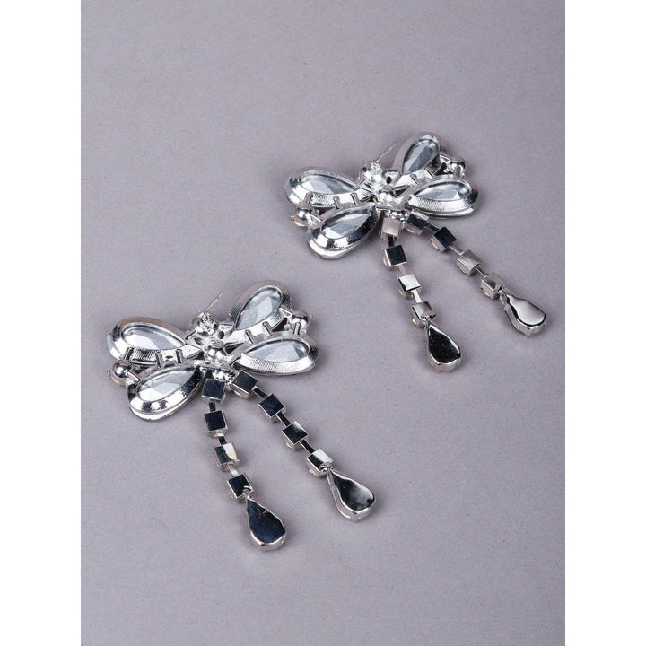 Odette Women Silver Metal Cute Earrings