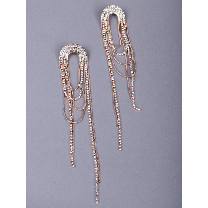 Odette Women Gold Metal Earrings Women