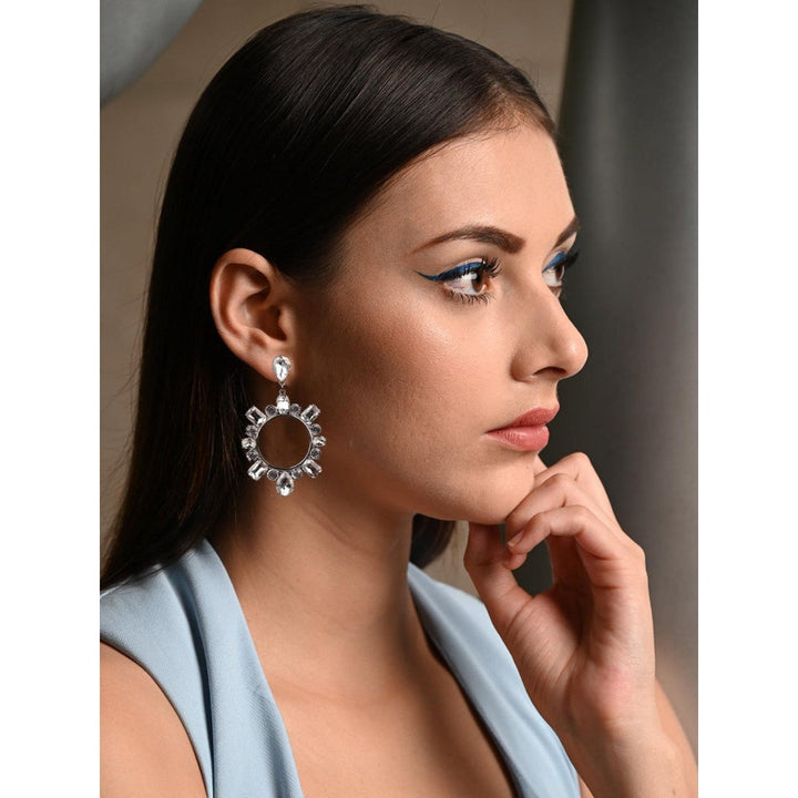 Odette Women Silver Toned Earrings