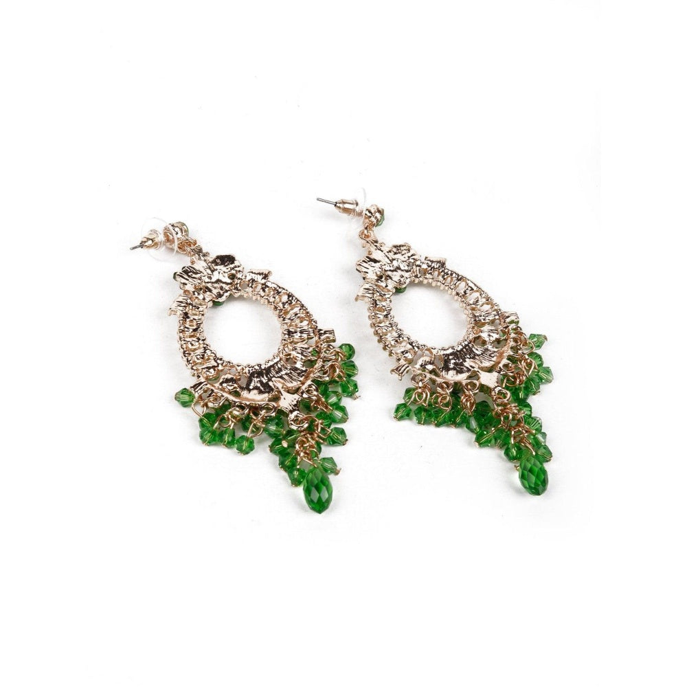 Odette Women Green Metal Earrings